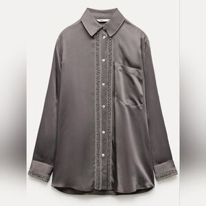 Zara embroidered Shirt!  Size M.